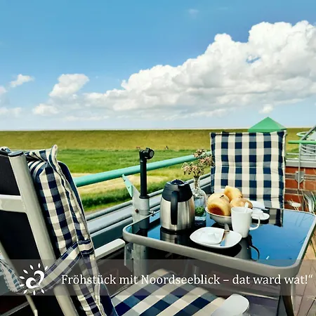 De Spant Mit Blick Auf Wattenmeer Apartament *
